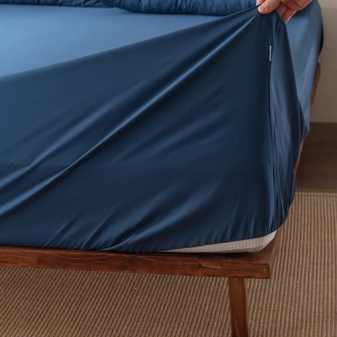 Bamboo Fitted Sheet - Midnight - Image 4