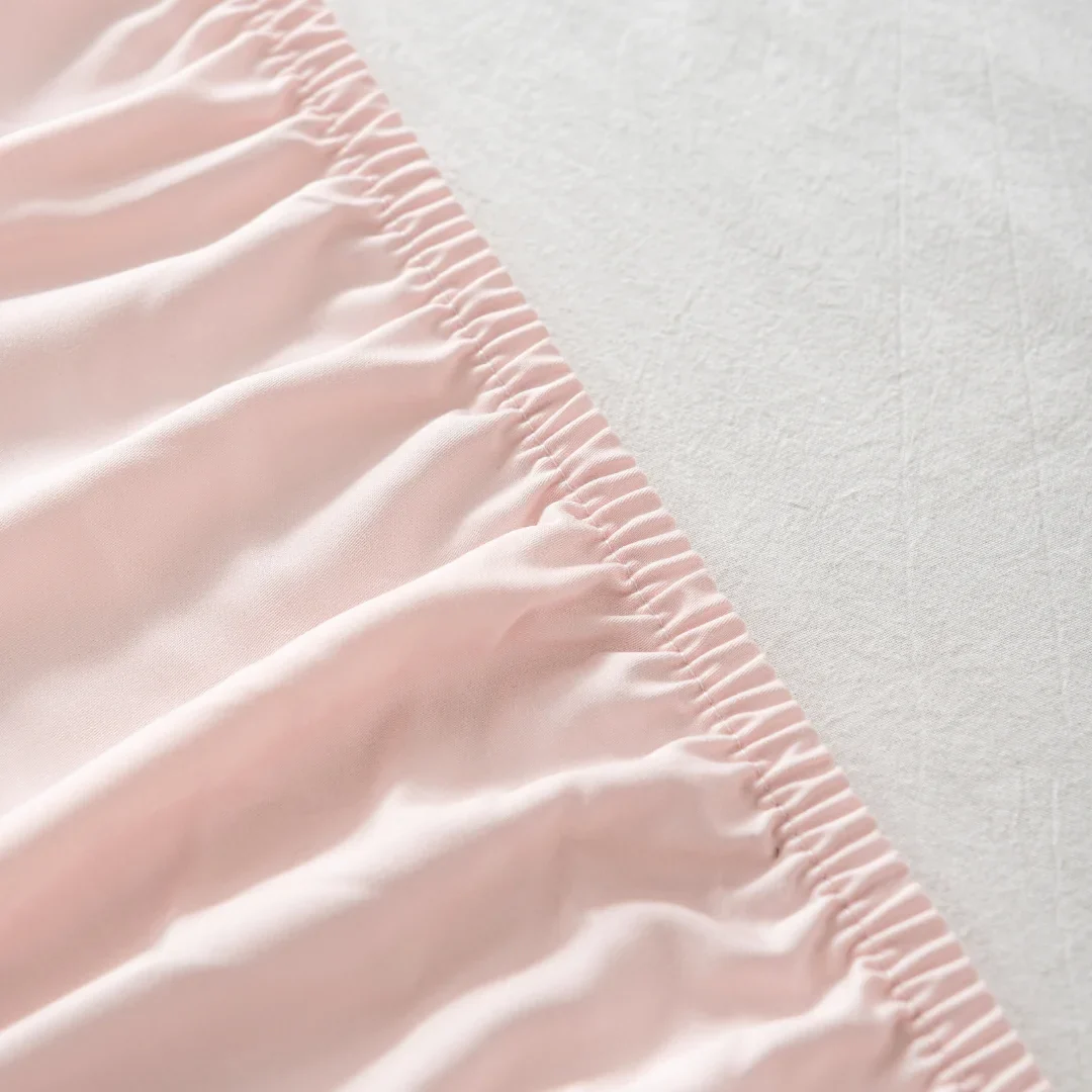 Bamboo Fitted Sheet - Blush - Image 3