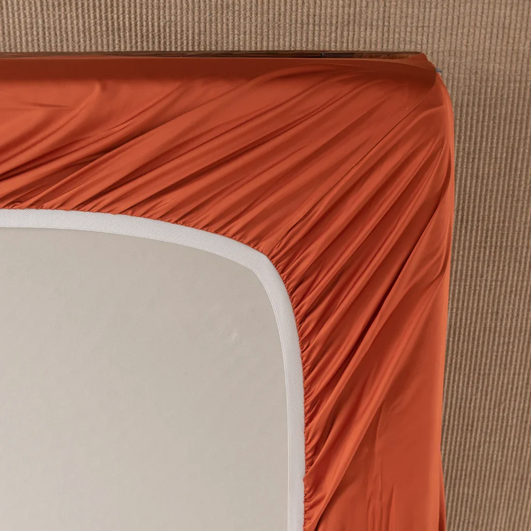 Bamboo Fitted Sheet - Copper Sunset - Image 5