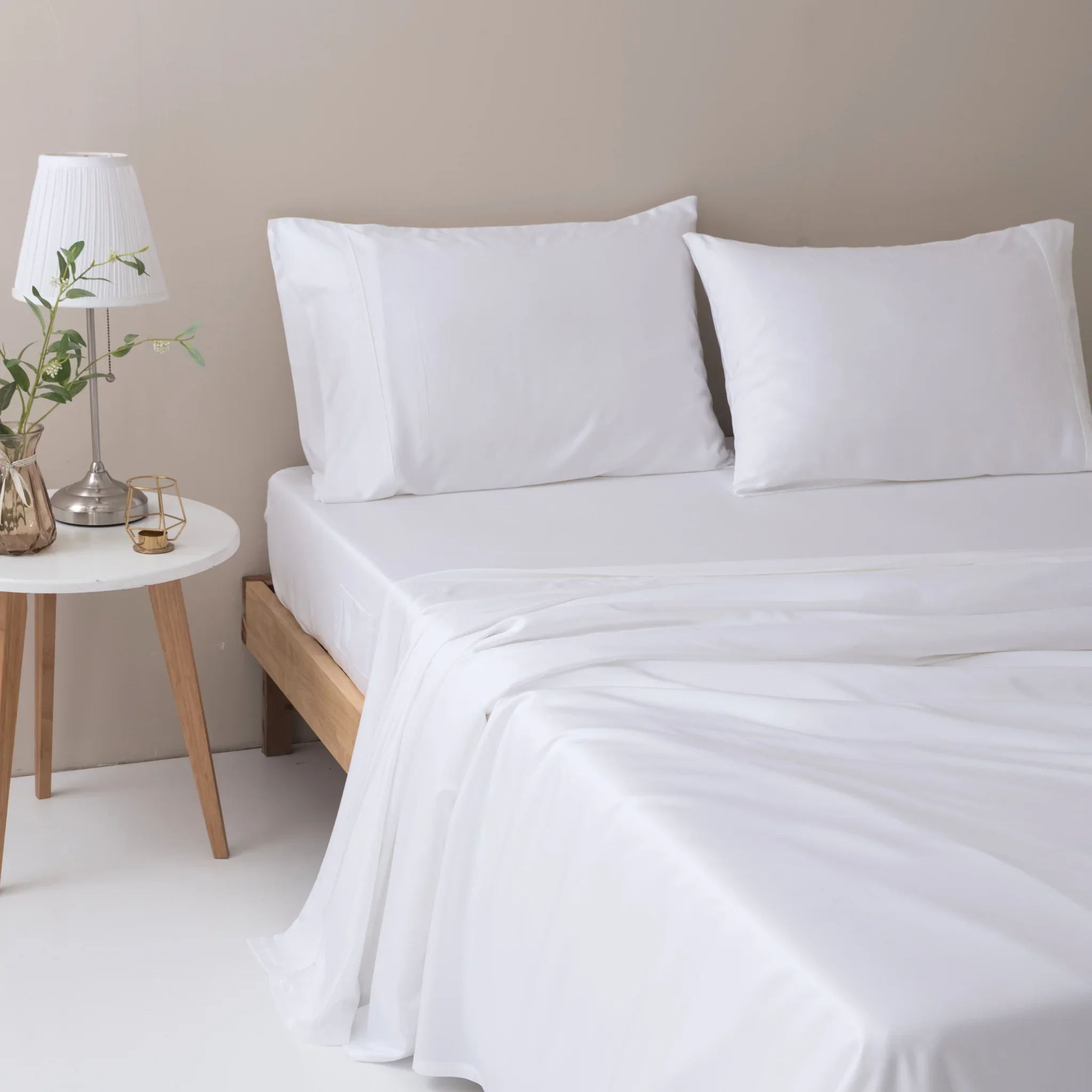 Bamboo Pillowcase Set - White - Image 5
