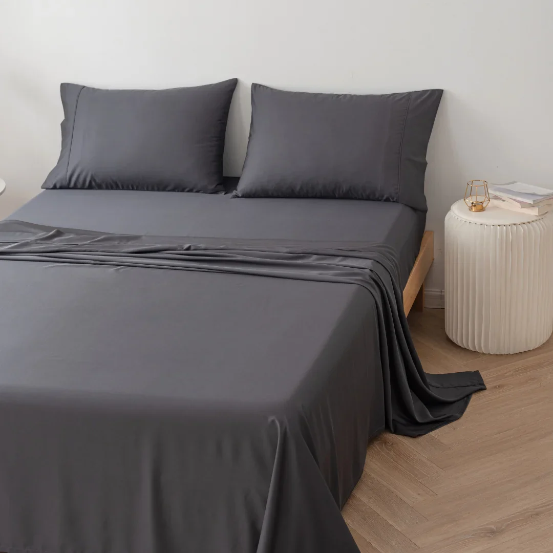 Bamboo Pillowcase Set - Charcoal - Image 5