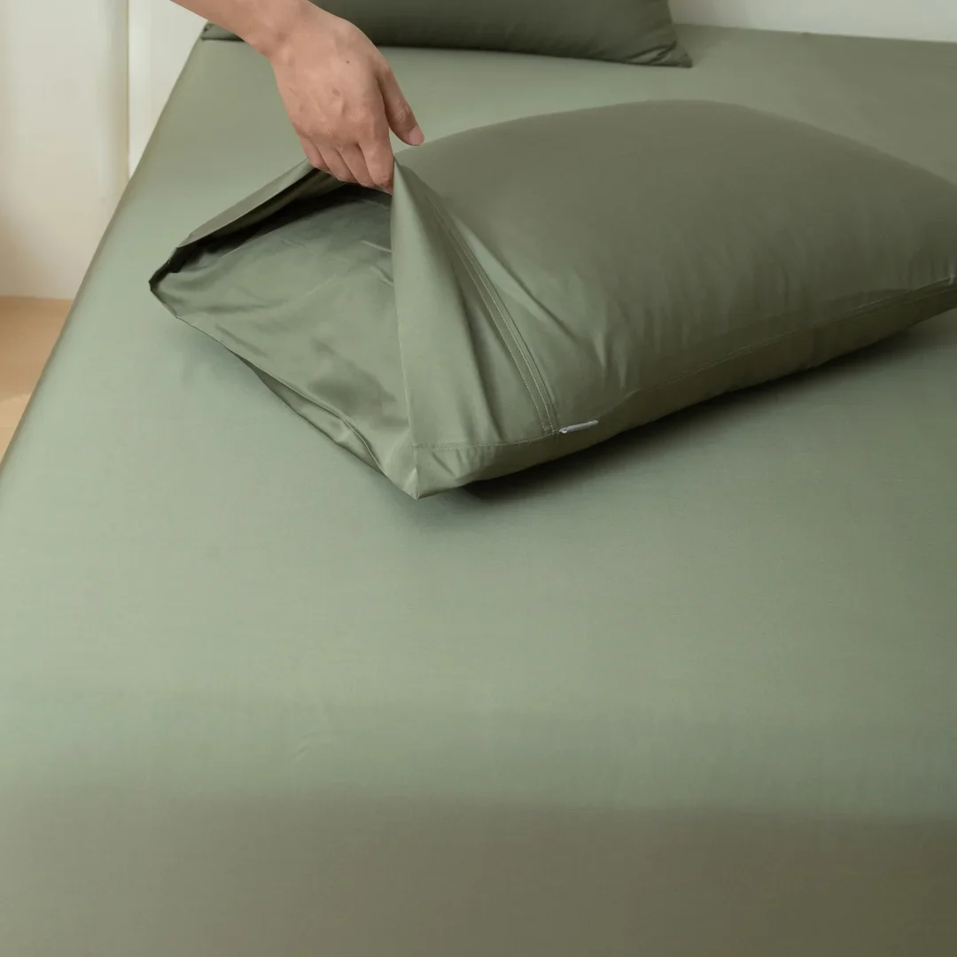 Bamboo Pillowcase Set - Moss - Image 3