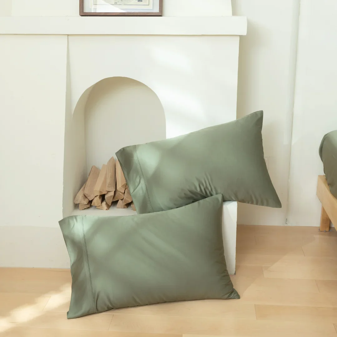 Bamboo Pillowcase Set - Moss - Image 5