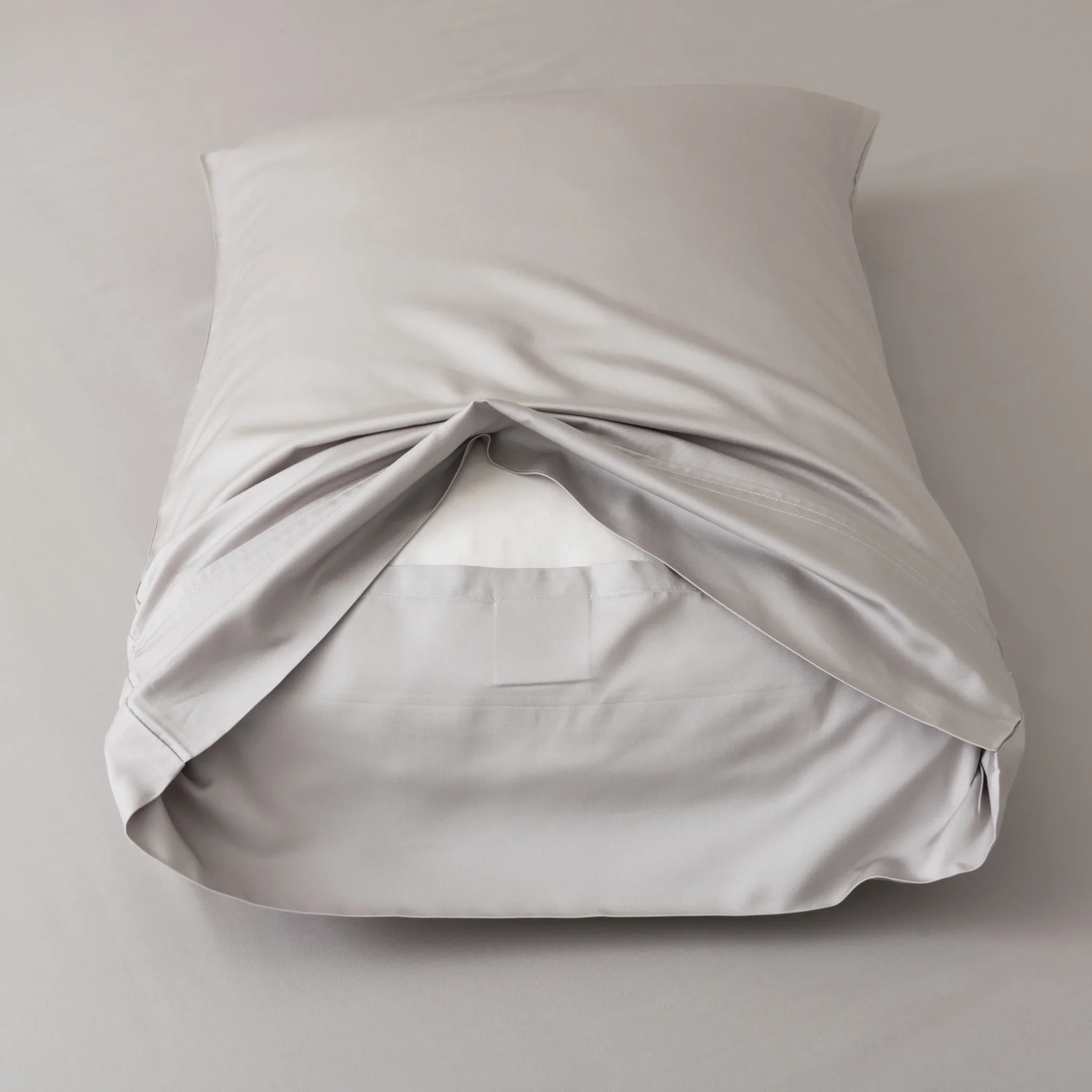 Bamboo Pillowcase Set - Silver - Image 3