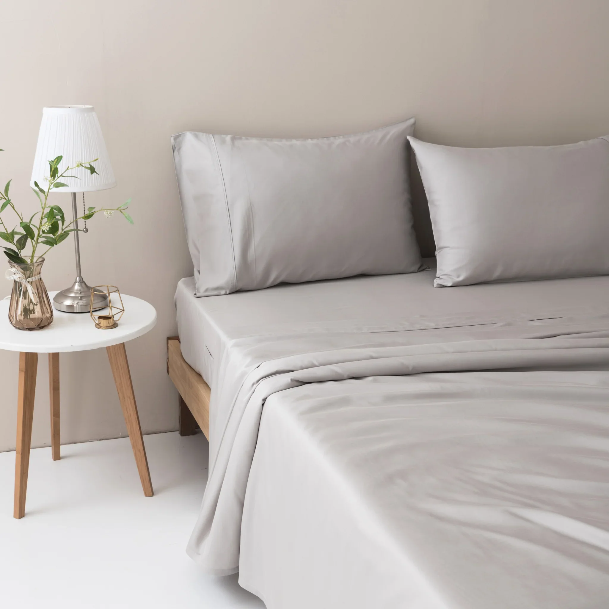 Bamboo Pillowcase Set - Silver - Image 5