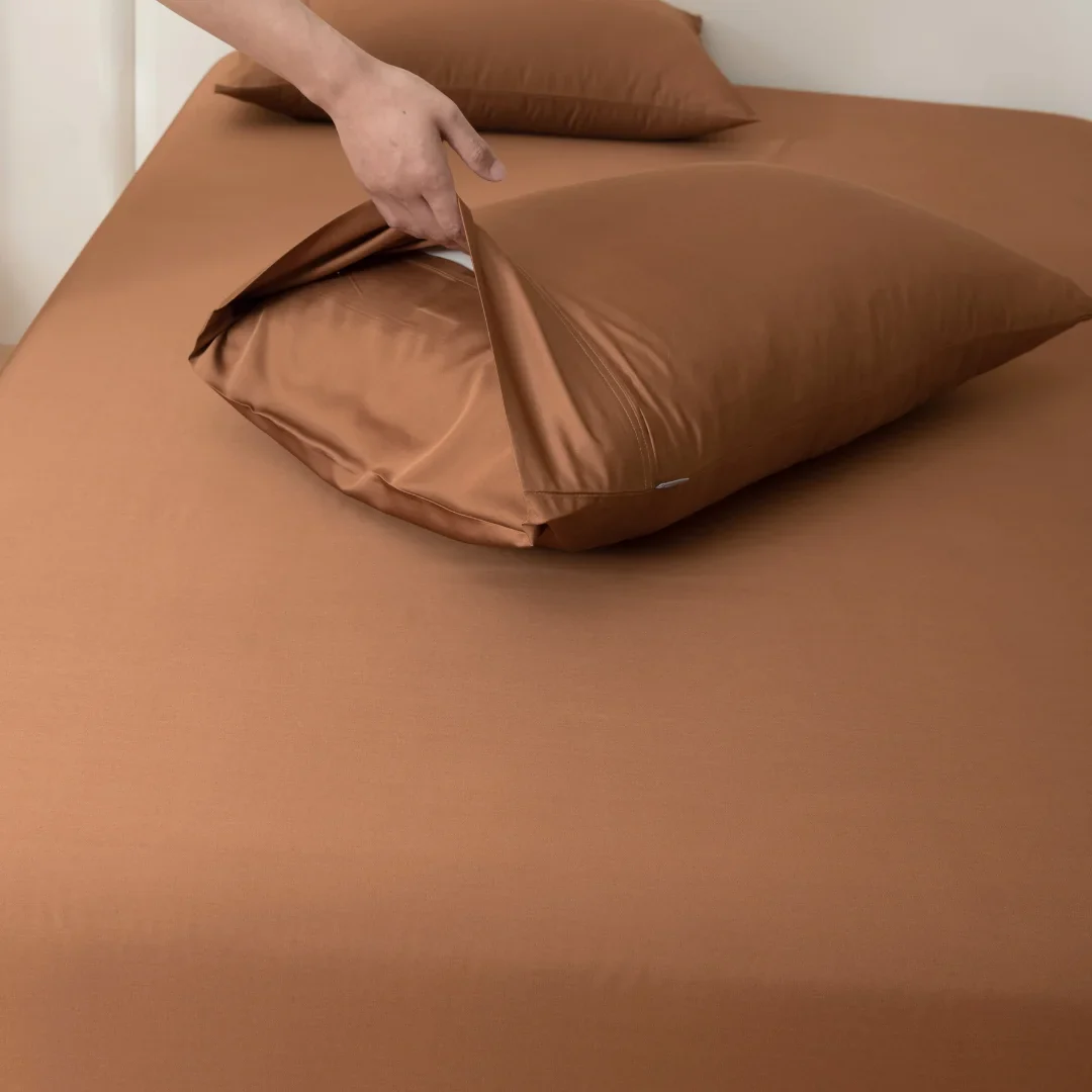 Bamboo Pillowcase Set - Terracotta - Image 4