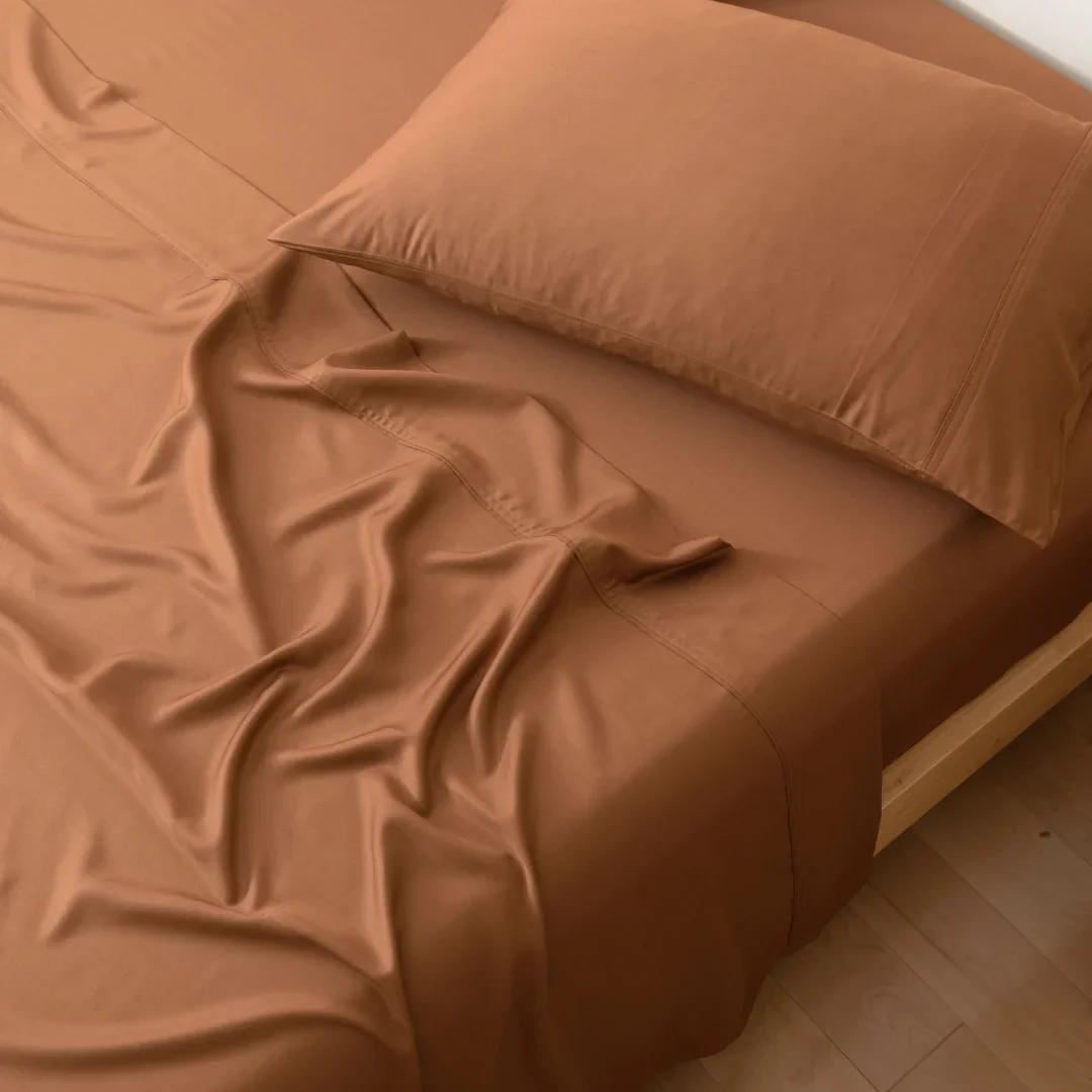 Bamboo Pillowcase Set - Terracotta - Image 5