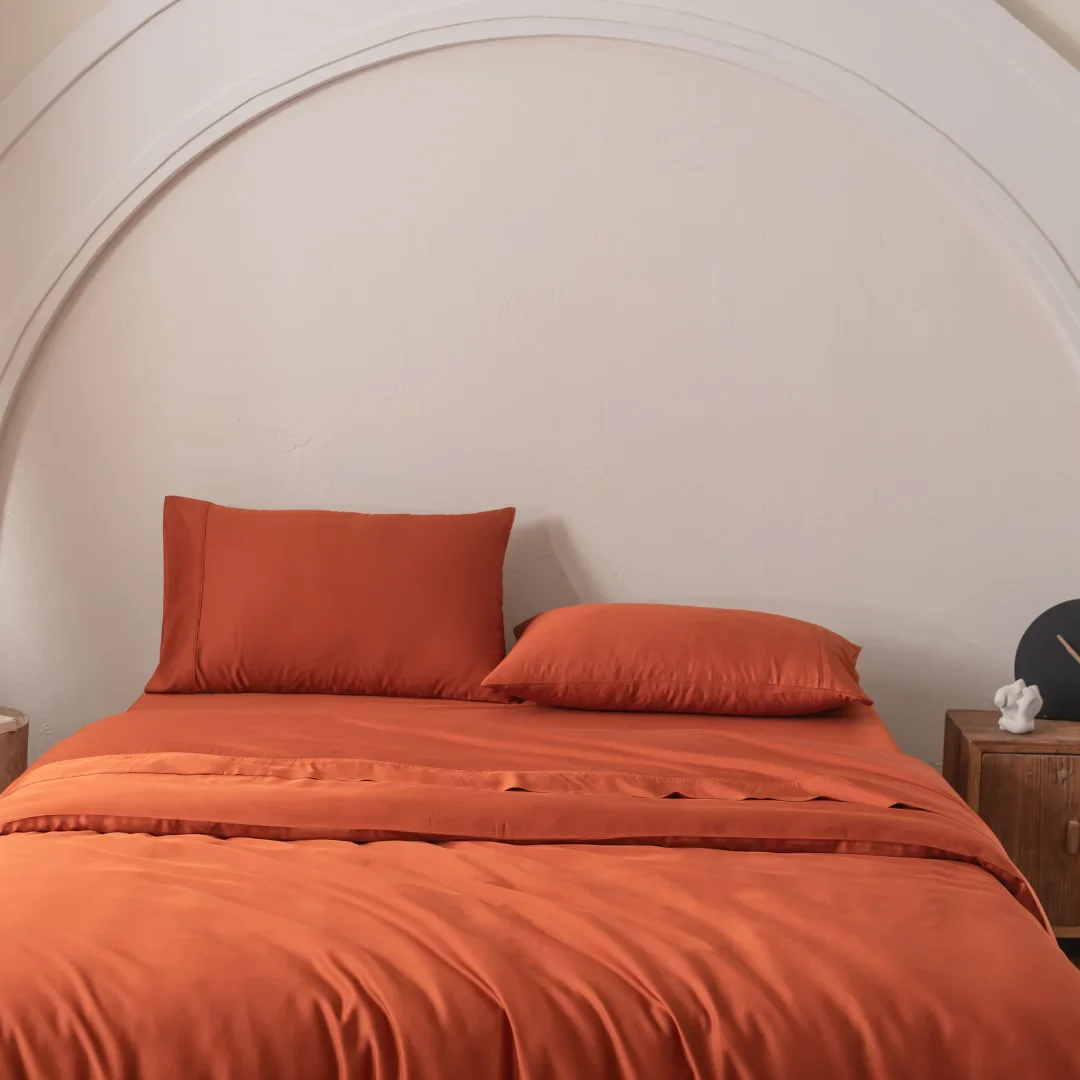 Bamboo Quilt Cover Set - Copper Sunset - Image 3
