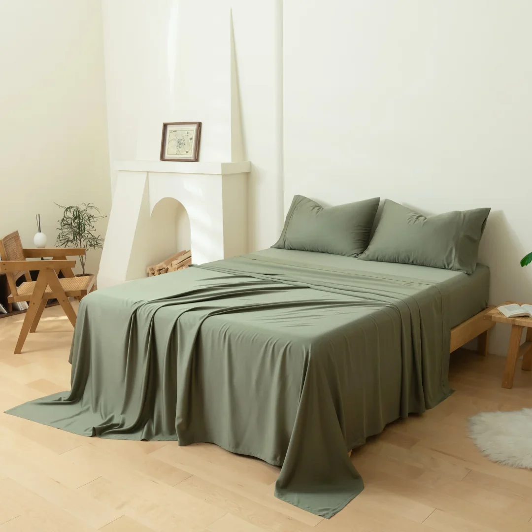 Bamboo Sheet Set - Moss - Image 5