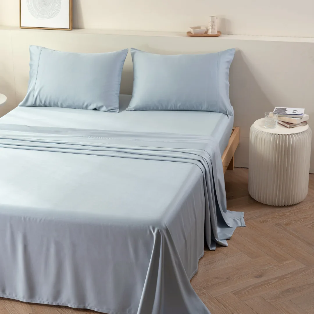 Bamboo Sheet Set - Pale Blue - Image 3