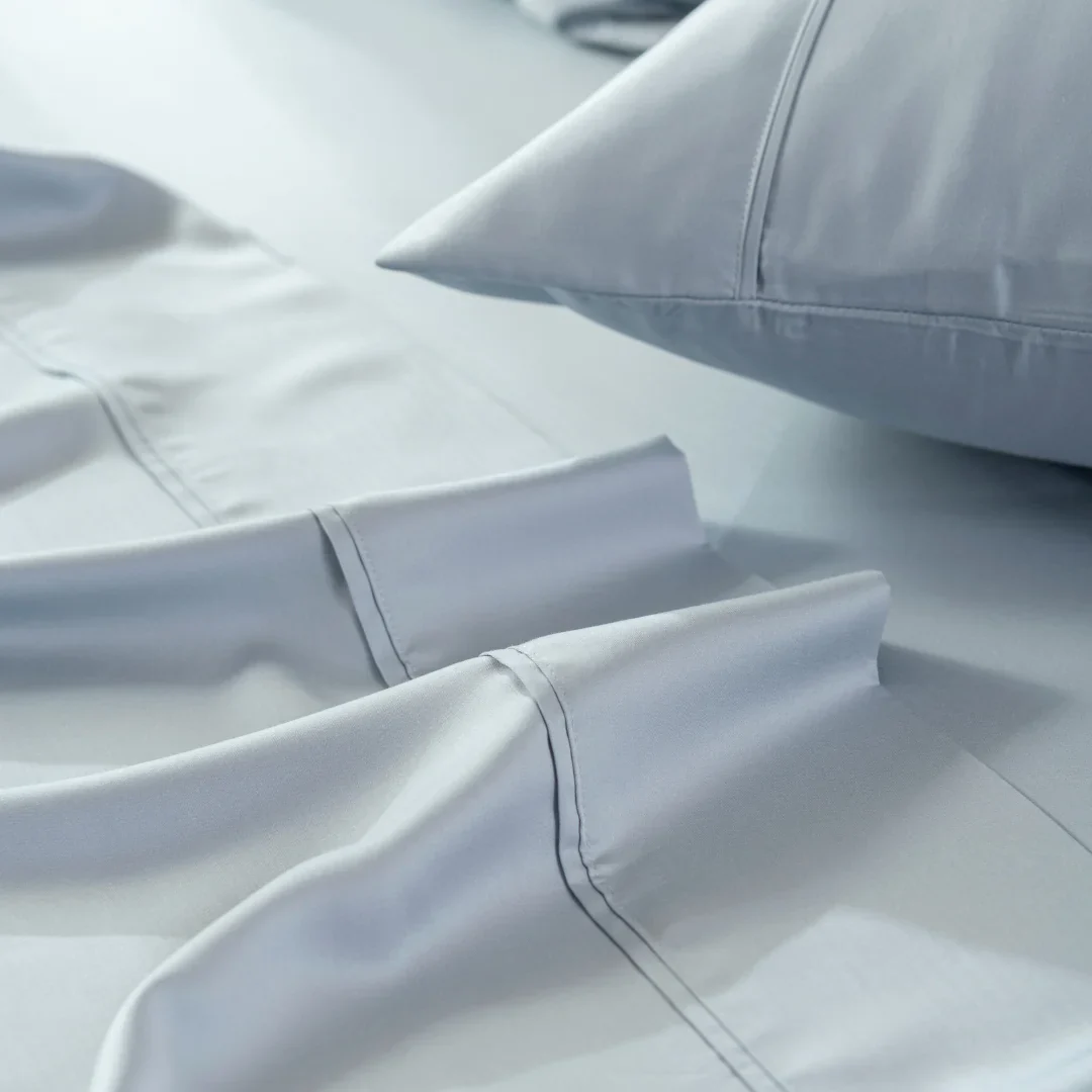 Bamboo Sheet Set - Pale Blue - Image 5