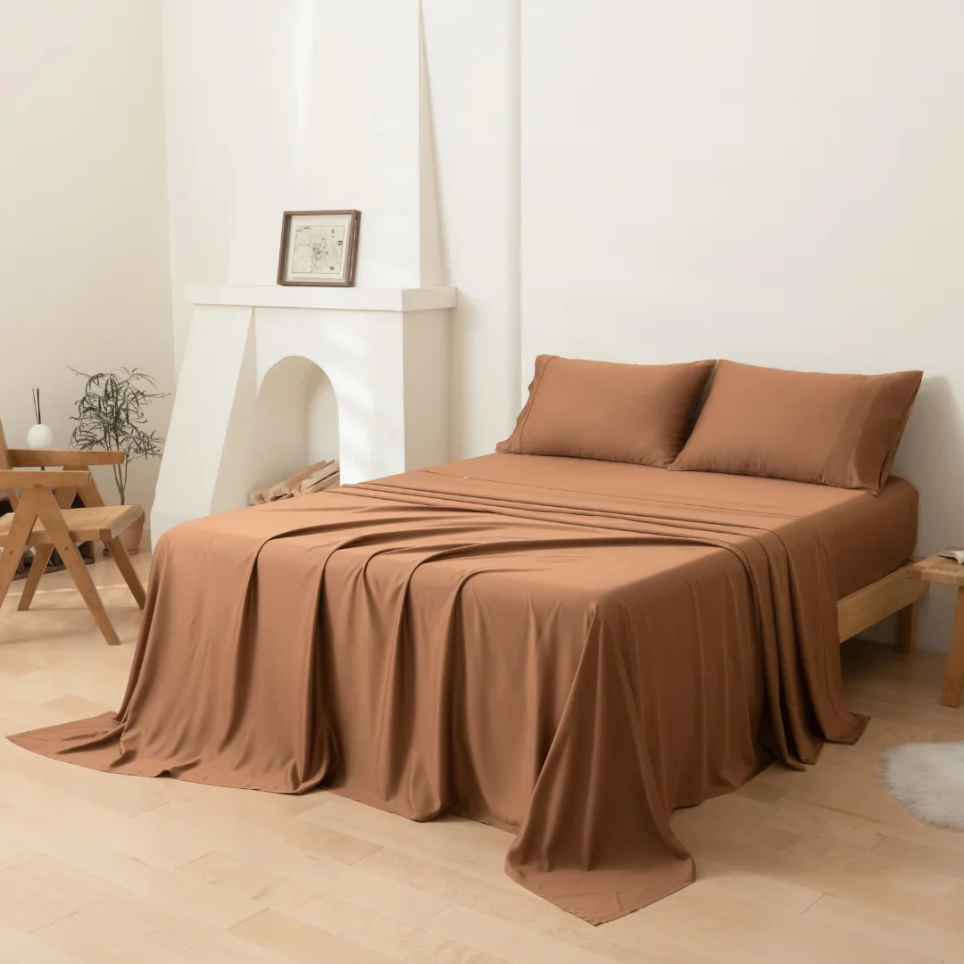 Bamboo Sheet Set - Terracotta - Image 5