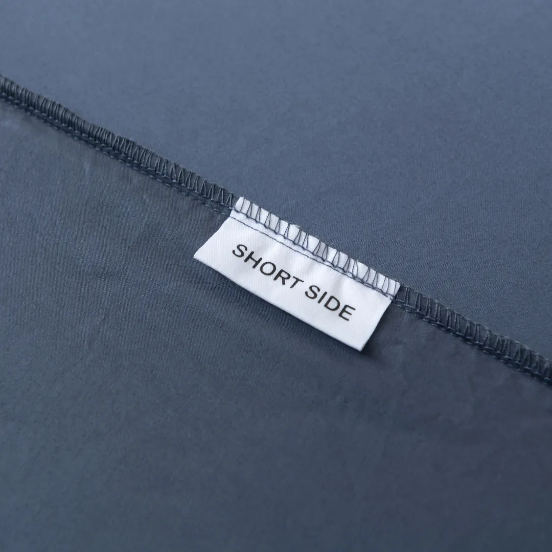 Luxe Cotton Sateen Fitted Sheet - Midnight - Image 4
