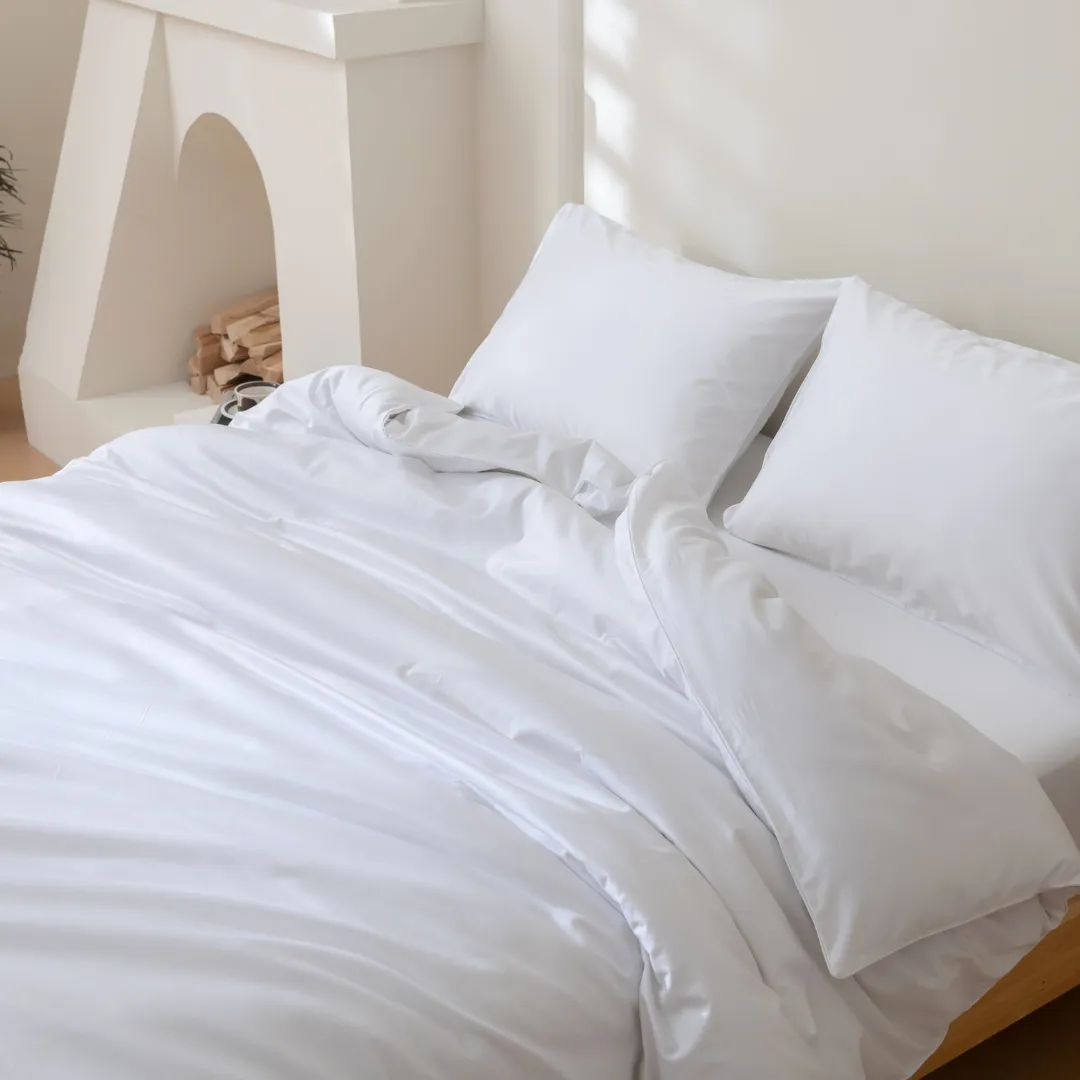 Luxe Cotton Sateen Flat Sheet - White - Image 4