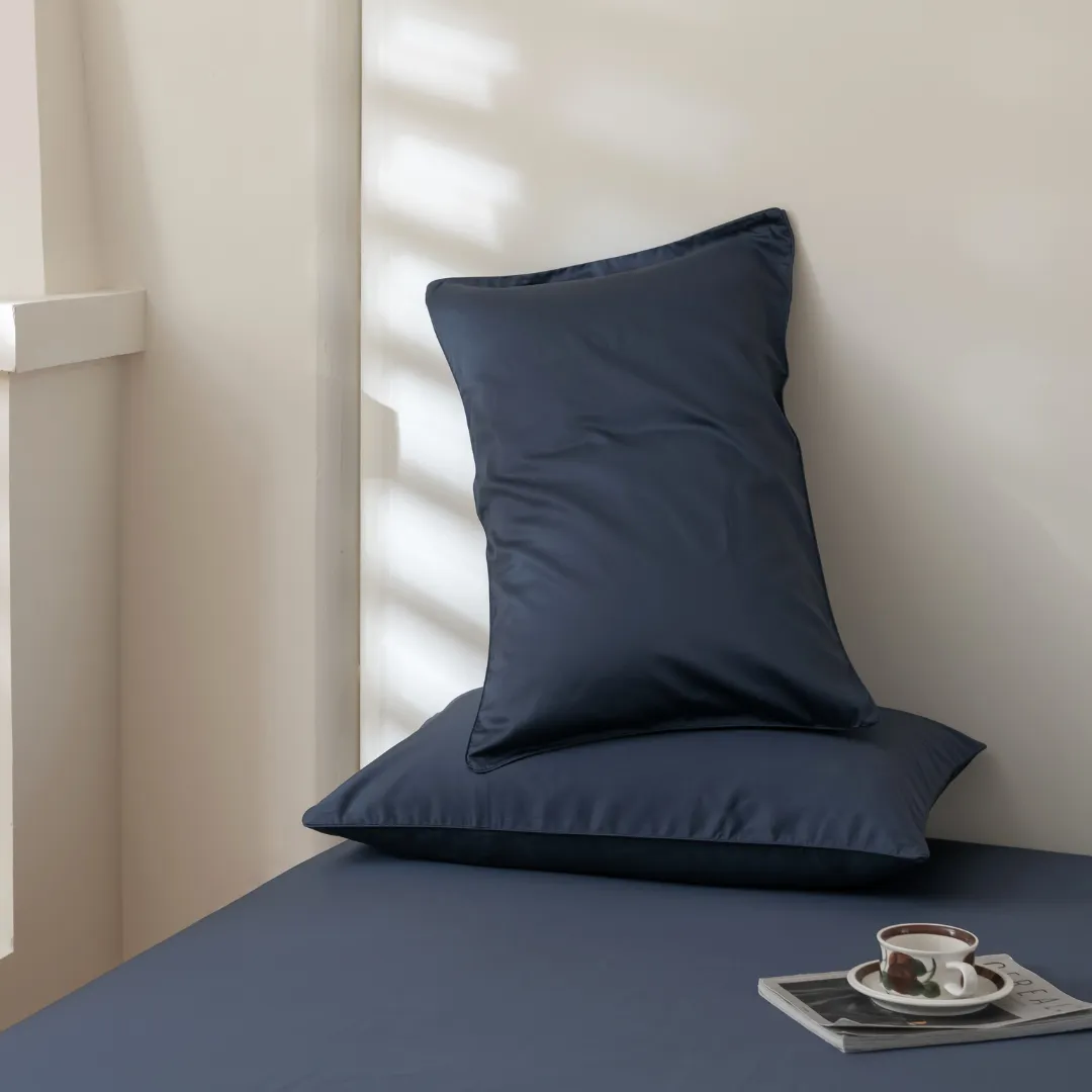 Luxe Cotton Sateen Flat Sheet - Midnight - Image 5