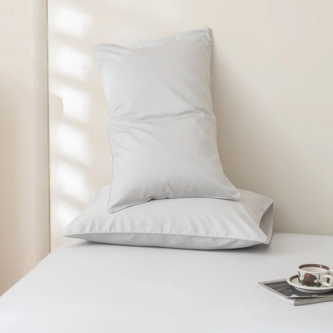 Luxe Cotton Sateen Flat Sheet - Silver - Image 5
