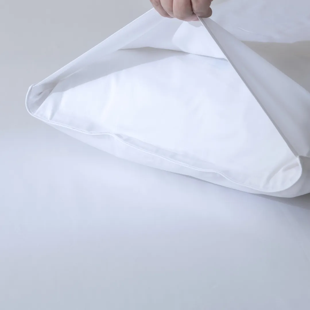 Luxe Cotton Sateen Pillowcase Set - White - Image 3