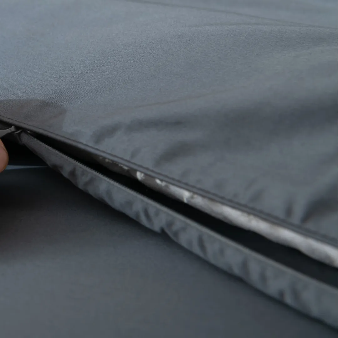 Luxe Cotton Sateen Quilt Cover - Charcoal - Image 5