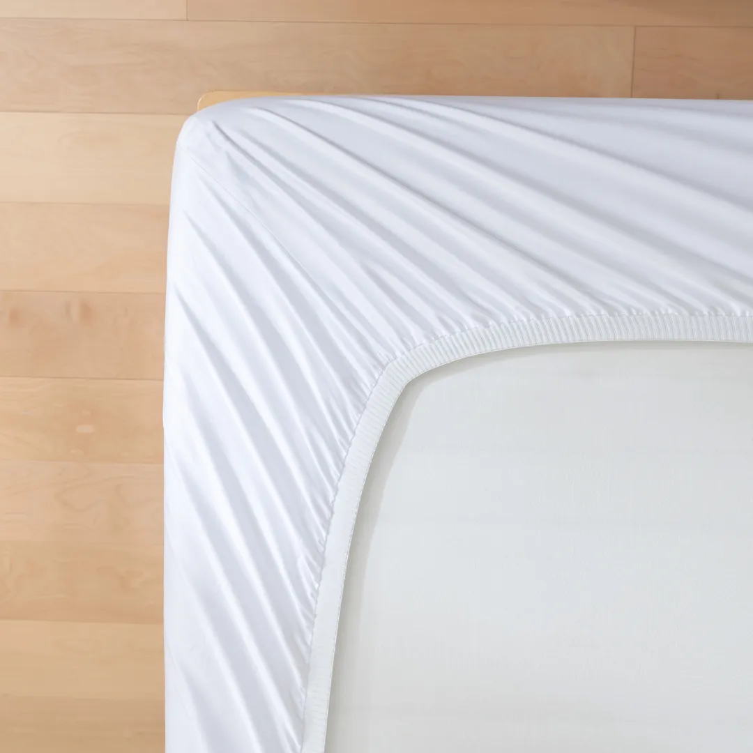 Luxe Cotton Sateen Sheet Set - White - Image 4