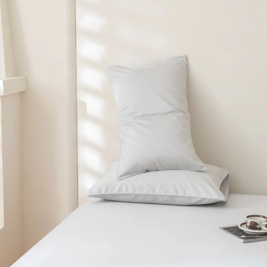 Luxe Cotton Sateen Sheet Set - Silver - Image 5